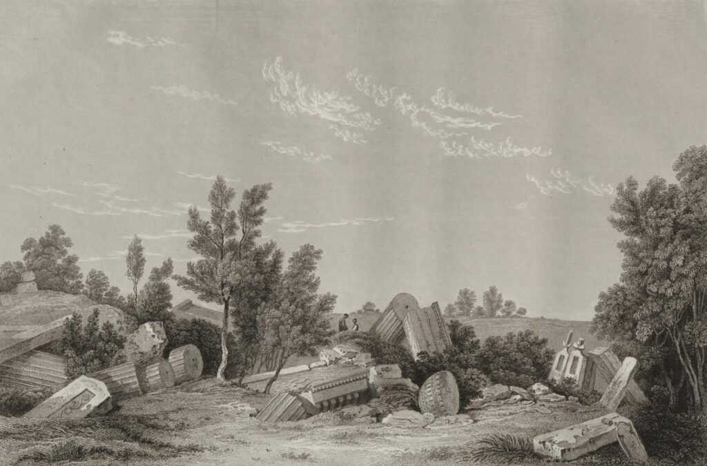 Drawing of Teos in 1765.